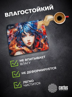 Коврик для мыши Cactus Girl 400x300x3мм (CS-MP-PRO11XL) - купить недорого с доставкой в интернет-магазине