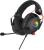 Наушники с микрофоном Оклик HS-L305G черный/красный 2м мониторные оголовье (2060511) - купить недорого с доставкой в интернет-магазине