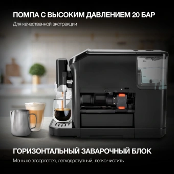 Кофемашина Hyundai HAM-4001 1350Вт черный - купить недорого с доставкой в интернет-магазине