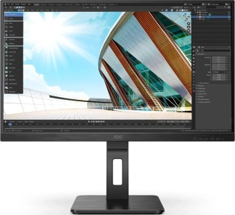 Монитор AOC 27" Professional 27P2Q черный IPS LED 16:9 DVI HDMI M/M матовая HAS Piv 250cd 178гр/178гр 1920x1080 75Hz VGA DP FHD USB 5.49кг - купить недорого с доставкой в интернет-магазине