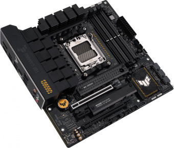 Материнская плата Asus TUF GAMING B650M-PLUS SocketAM5 AMD B650 4xDDR5 mATX AC`97 8ch(7.1) 2.5Gg RAID+HDMI+DP - купить недорого с доставкой в интернет-магазине