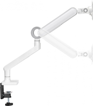 Кронштейн для мониторов Ultramounts UM719W белый 17"-35" макс.10.5кг крепление к столешнице поворот и наклон - купить недорого с доставкой в интернет-магазине