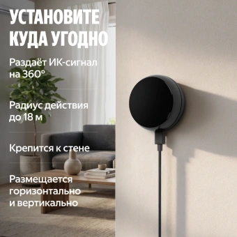 Умный пульт Yandex YNDX-00572 р.д.20м черный - купить недорого с доставкой в интернет-магазине