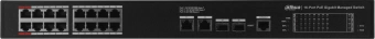 Коммутатор Dahua DH-S4220-16GT-190 16x100Мбит/с 2x1Гбит/с 2SFP 16PoE 190W управляемый - купить недорого с доставкой в интернет-магазине