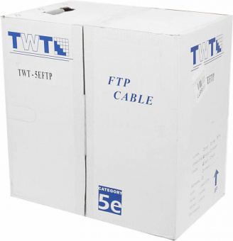 Кабель информационный Lanmaster TWT-5EFTP кат.5е F/UTP общий экран 4X2X24AWG PVC внутренний 305м серый - купить недорого с доставкой в интернет-магазине