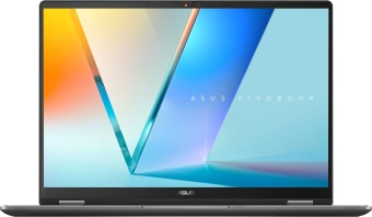 Ноутбук Asus Vivobook 14 Flip TP3407AA-SG111W Core Ultra 7 355 16Gb SSD512Gb Intel Graphics 14" OLED Touch WUXGA (1920x1200) Windows 11 Home grey WiFi BT Cam (90NB17C1-M007C0) - купить недорого с доставкой в интернет-магазине