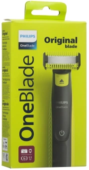 Бритва сетчатая Philips OneBlade QP2824/10 реж.эл.:3 питан.:аккум. черный/зеленый - купить недорого с доставкой в интернет-магазине