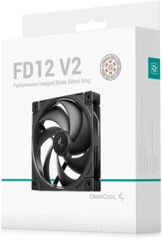 Вентилятор для корпуса Deepcool FD12 V2 120х120x25 черный 4-pin 35.6дБ (R-FD12V2-BKNPN1-G) Ret - купить недорого с доставкой в интернет-магазине