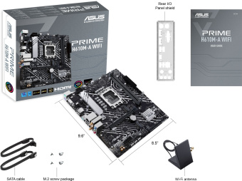 Материнская плата Asus PRIME H610M-A WIFI Soc-1700 Intel H610 2xDDR5 mATX AC`97 8ch(7.1) GbLAN+VGA+HDMI+DP - купить недорого с доставкой в интернет-магазине