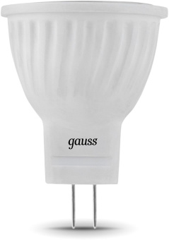 Лампа светодиодная Gauss Black 3Вт цок.:GU4 рефлек. 220B св.свеч.бел.теп. MR11 (упак.:10шт) (132517103) - купить недорого с доставкой в интернет-магазине