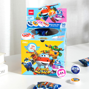 Точилка для карандашей ручная Deli EH318 Super Wings 1 отверстие пластик ассорти - купить недорого с доставкой в интернет-магазине