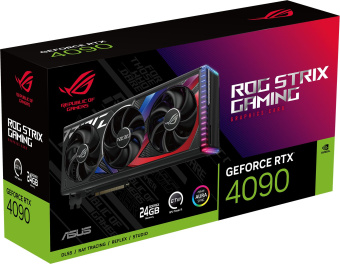 Видеокарта Asus PCI-E 4.0 ROG-STRIX-RTX4090-24G-GAMING NVIDIA GeForce RTX 4090 24Gb 384bit GDDR6X 2520/21000 HDMIx2 DPx3 HDCP Ret - цена, купить или заказать с доставкой в интернет-магазине Видеокарта Asus PCI-E 4.0 ROG-STRIX-RTX4090-24G-GAMING NVIDIA GeForce RTX 4090 24Gb 384bit GDDR6X 2520/21000 HDMIx2 DPx3 HDCP Ret - купить недорого с доставкой в интернет-магазине