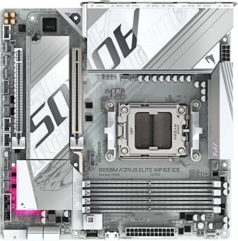 Материнская плата Gigabyte B850M A ELT WF6E ICE SocketAM5 AMD B850 4xDDR5 mATX AC`97 8ch(7.1) 2.5Gg RAID+DP - купить недорого с доставкой в интернет-магазине