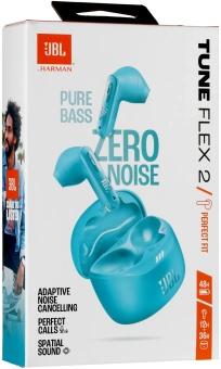 Гарнитура вкладыши JBL Tune Flex 2 синий беспроводные bluetooth в ушной раковине (JBLTFLEX2TQE) - купить недорого с доставкой в интернет-магазине