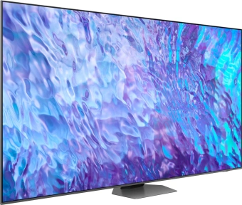 Телевизор QLED Samsung 98" QE98Q80CAUXRU Series 8 серебристый 4K Ultra HD 100Hz DVB-T2 DVB-C DVB-S2 USB WiFi Smart TV - купить недорого с доставкой в интернет-магазине