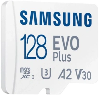Флеш карта microSDXC 128GB Samsung MB-MC128SA/EU EVO Plus + adapter - купить недорого с доставкой в интернет-магазине