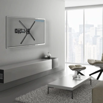 Кронштейн для телевизора Kromax CORBEL-9 титан 32"-75" макс.55кг настенный поворот и наклон - купить недорого с доставкой в интернет-магазине