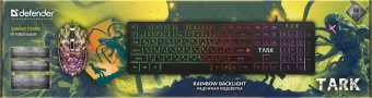 Клавиатура + мышь Defender Tark C-779 клав:черный мышь:черный USB LED (52779) - купить недорого с доставкой в интернет-магазине