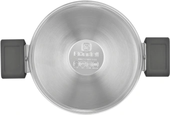 Кастрюля Rondell Quadro RDS-1596 3.1л. d=20см (с крышкой) стальной - купить недорого с доставкой в интернет-магазине