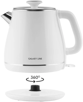 Чайник электрический Galaxy Line GL 0331 1.8л. 2200Вт белый корпус: пластик (ГЛ0331ЛБЕЛ) - купить недорого с доставкой в интернет-магазине