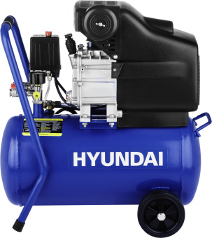 Компрессор поршневой Hyundai HYC 2324 масляный 230л/мин 24л 1500Вт синий/черный - купить недорого с доставкой в интернет-магазине
