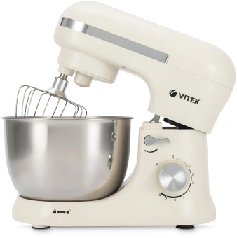 Миксер планетарный Vitek VT-PM0110 1500Вт кремовый - купить недорого с доставкой в интернет-магазине