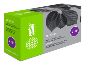 Картридж лазерный Cactus CS-TN2135 TN-2135 черный (1500стр.) для Brother DCP-7030/7032/7045/HL-2140/2142/2150/2170/MFC-7320/7440/7840 - купить недорого с доставкой в интернет-магазине