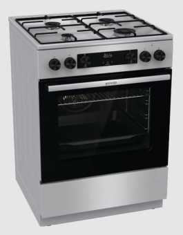 Плита Комбинированная Gorenje GKS6C70XJ нержавеющая сталь (без крышки) реш.сталь - купить недорого с доставкой в интернет-магазине