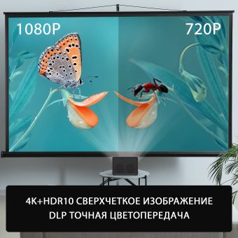 Проектор Cactus CS-PRU.03B.Full HD-A DLP 6500Lm LS 400Lm ANSI (1920x1080) 2000:1 ресурс лампы:30000часов 2xUSB typeA 1xHDMI 1.5кг - купить недорого с доставкой в интернет-магазине