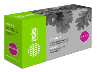 Картридж лазерный Cactus CS-S4216 SCX-4216D3 черный (3000стр.) для Samsung SCX-4016/4116/4216/4216F/SF-560/565/565P/750/755/755P - купить недорого с доставкой в интернет-магазине