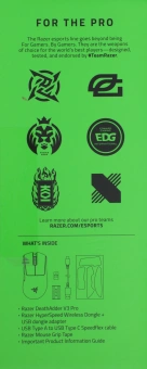 Мышь Razer DeathAdder V3 Pro белый оптическая 30000dpi беспров. USB-C 5but (RZ01-04630200-R3A1) - купить недорого с доставкой в интернет-магазине