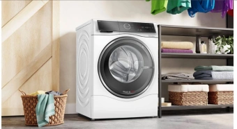 Стиральная машина Bosch Serie 8 WNC254A0SN пан.англ. класс: D загр.фронтальная макс.:10.5кг (с сушкой) белый - цена, купить или заказать с доставкой в интернет-магазине Стиральная машина Bosch Serie 8 WNC254A0SN пан.англ. класс: D загр.фронтальная макс.:10.5кг (с сушкой) белый - купить недорого с доставкой в интернет-магазине