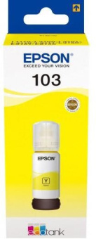 Чернила Epson 103 C13T00S44A желтый 65мл для Epson L3100/3110/3150 - купить недорого с доставкой в интернет-магазине