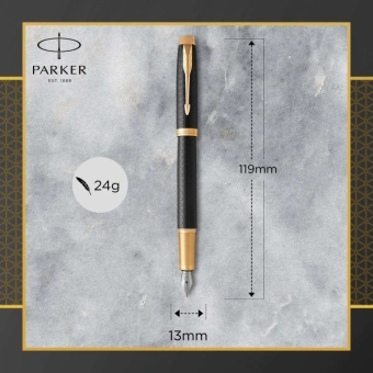 Ручка перьев. Parker IM Premium F323 (1931646) Black GT F сталь нержавеющая подар.кор. - купить недорого с доставкой в интернет-магазине