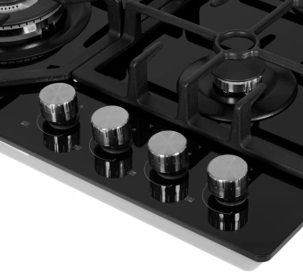 Газовая варочная поверхность Midea MG643TGB черный - купить недорого с доставкой в интернет-магазине