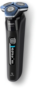Бритва роторная Philips Series 7000 S7886/35 реж.эл.:3 питан.:аккум. черный/синий - купить недорого с доставкой в интернет-магазине