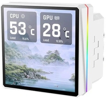 Система водяного охлаждения Thermaltake TH360 V3 Ultra Snow ARGB Soc-AM5/AM4/1200/1700/1851 белый 4-pin 37.8dB Al LCD 365W Ret (CL-W476-PL12SW-A) - купить недорого с доставкой в интернет-магазине