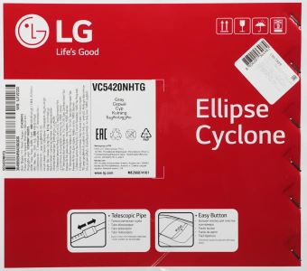 Пылесос LG VC5420NHTG 2000Вт серый/черный - купить недорого с доставкой в интернет-магазине