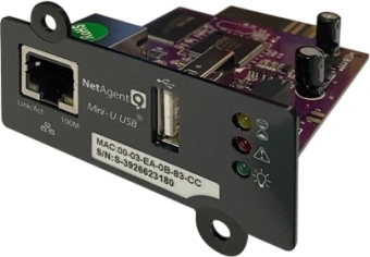 Адаптер SNMP Powercom DS807 10M/100M 1-port Internal NetAgent USB - купить недорого с доставкой в интернет-магазине