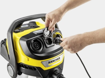Строительный пылесос Karcher WD 6 P S V-30/6/22/T 1300Вт (уборка: сухая/влажная/выдув/сбор воды) желтый - купить недорого с доставкой в интернет-магазине