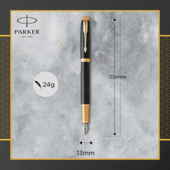 Ручка перьев. Parker IM Premium F323 (CW1931646) Black GT F сталь нержавеющая подар.кор. - купить недорого с доставкой в интернет-магазине