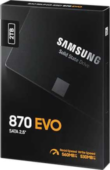 Накопитель SSD Samsung SATA-III 2TB MZ-77E2T0BW 870 EVO 2.5" - купить недорого с доставкой в интернет-магазине