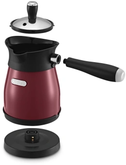 Кофеварка электрическая турка Kitfort КТ-7499 1000Вт красный/черный - купить недорого с доставкой в интернет-магазине