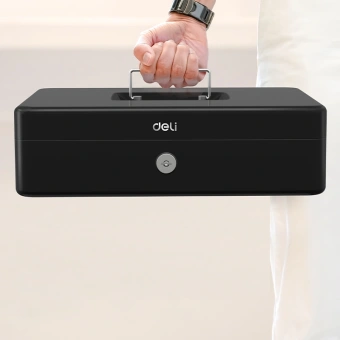 Ящик для денег Deli ET508 85x300x240 черный - купить недорого с доставкой в интернет-магазине