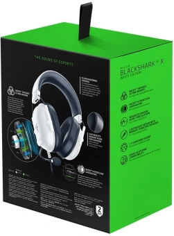 Наушники с микрофоном Razer Blackshark V2 X белый/черный 1.3м мониторные оголовье (RZ04-03240700-R3M1) - купить недорого с доставкой в интернет-магазине