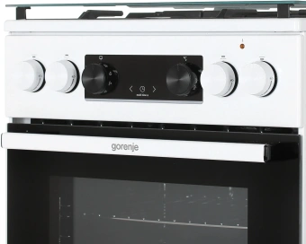 Плита Комбинированная Gorenje GK5C40WF белый (стеклянная крышка) реш.чугун - купить недорого с доставкой в интернет-магазине