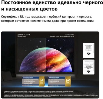Телевизор OLED LG 55" OLED55G6RLA.ARU атласное серебро 4K Ultra HD 120Hz DVB-T2 DVB-C DVB-S2 USB WiFi Smart TV (RUS) - купить недорого с доставкой в интернет-магазине