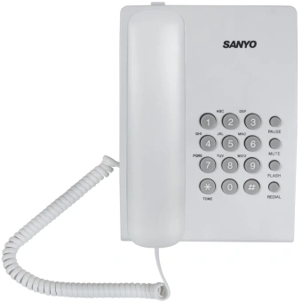 Телефон проводной Sanyo RA-S204W белый - купить недорого с доставкой в интернет-магазине