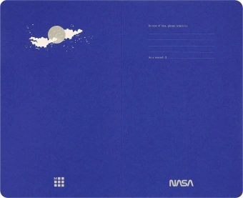 Блокнот Moleskine VOLANT NASA-INSPIRED SKVLNTL7063S5 Large 130х210мм PP 80стр. нелинованный мягкая обложка голубой Ракета - купить недорого с доставкой в интернет-магазине