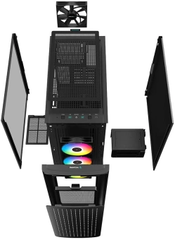 Корпус Deepcool CK560 черный без БП ATX 3x120mm 4x140mm 2xUSB3.0 audio bott PSU - купить недорого с доставкой в интернет-магазине